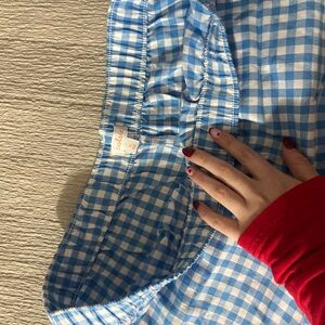 Target Blue and White Gingham Pajama Pants